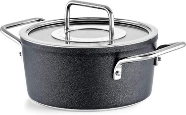 Каструля Fissler Adamant/Aluminium, 4.9 л, з кришкою з термостійкого скла, антипригарне покриття, для індукційних плит (18 см)