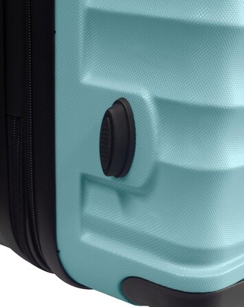 Набір валіз DMS® 7 предметів: 3 валізи (M/L/XL) з ABS-пластику, 360° колеса, кодовий замок + 4 мішечки для одягу – легкий, міцний, розширюваний, для подорожей та бізнесу (Турквіс)