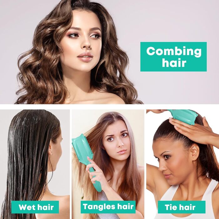 Щітка для кучерявого волосся (зелена)