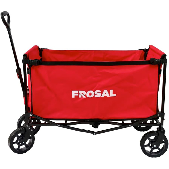 Фросал Візок для собак Бруно, червоний, складний | Транспортний візок для тварин