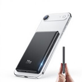 Power Bank Ntaanoo для iPhone з MagSafe, 5000mAh, 20W, бездротова зарядка, чорний