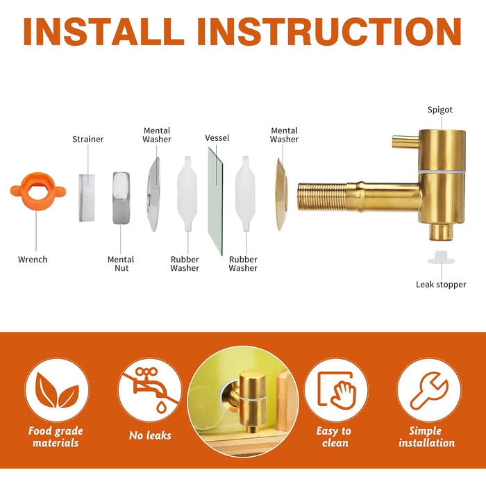Набір з 2 диспенсери для напоїв на 6 літрів з дерев'яною підставкою, з герметичним клапаном та нержавіючим краном, для вечірок