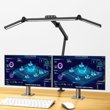 LED лампа настільна YOUKOYI: регульоване світло, 24W, 5 температур кольору, 5 рівнів яскравості, для роботи, навчання, дому, офісу, захист очей