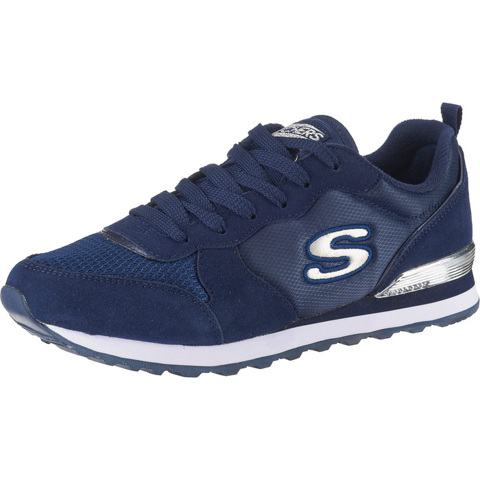 Кросівки Skechers OG 85-Goldn Gurl Navy Suede Mesh Nylon Silver Trim, 39.5 EU