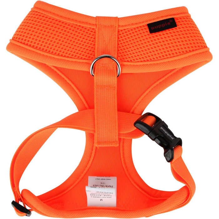 Нашийник для собак Puppia Neon Orange, XS - Комфортний, преміум-якість, для носіння як шлейка