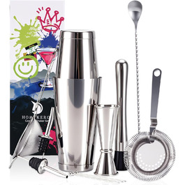 Набір для коктейлів 12 предметів: шейкер, аксесуари, професійний барний набір | Подарункова коробка