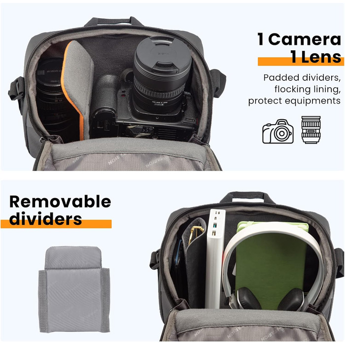 Чохол для камери TARION: водонепроникний, для DSLR та системних камер, з відділеннями для аксесуарів, чорний