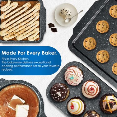 Набір форм для випічки RIOVARM Granit Antihaft 7 шт. - Форми для кексів, хліба, пирогів