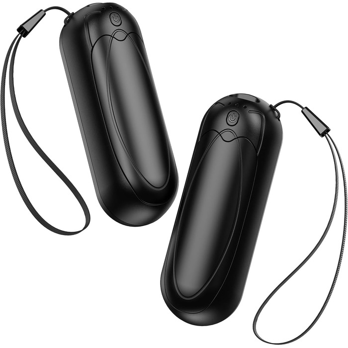 Електричні грілки для рук 2 шт. 7000mAh з 3 рівнями нагріву, портативні, магнітні, чорні - ідеальний зимовий подарунок для жінок та чоловіків