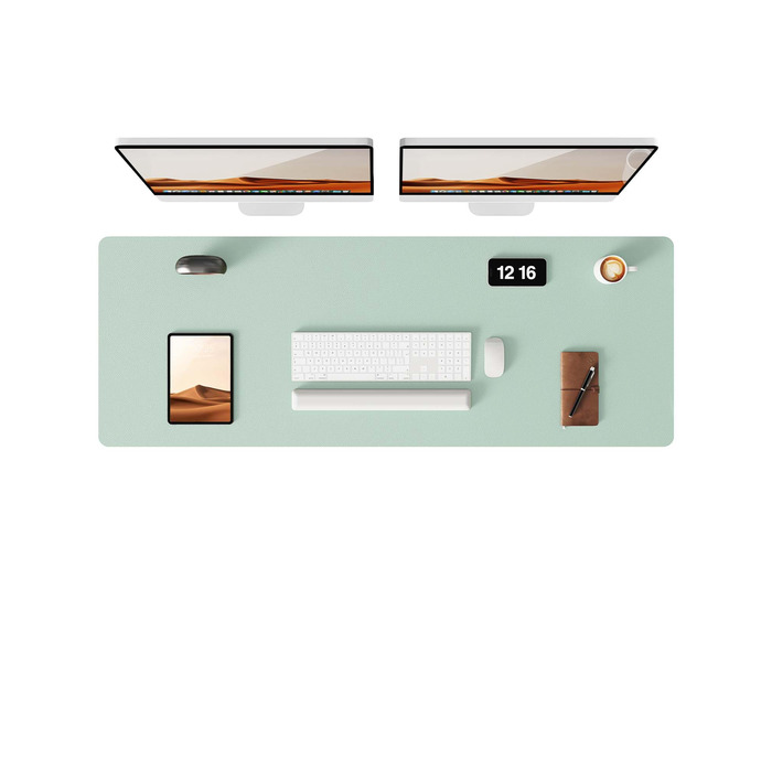 Килимок для миші шкіряний XXL YSAGi 120x43 см, м'ятний, преміум-якість, антиковзкий, для офісу та дому