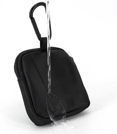 Сумка для ласощів для собак COOWONE з кликером для дресирування, водонепроникна, з тримачем для кульок для екскрементів, чорна