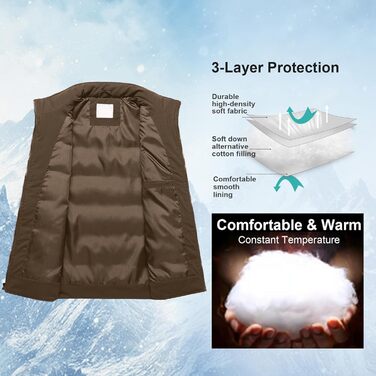 Чоловіча зимова куртка-пуховик Chriuno, легка, пакується, колір кава (M)