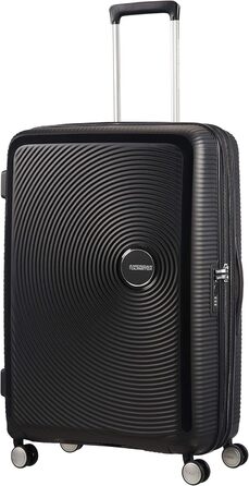 Чемодан American Tourister Soundbox Spinner L EXP 77 см, 97/110 л, чорний (Bass Black)
