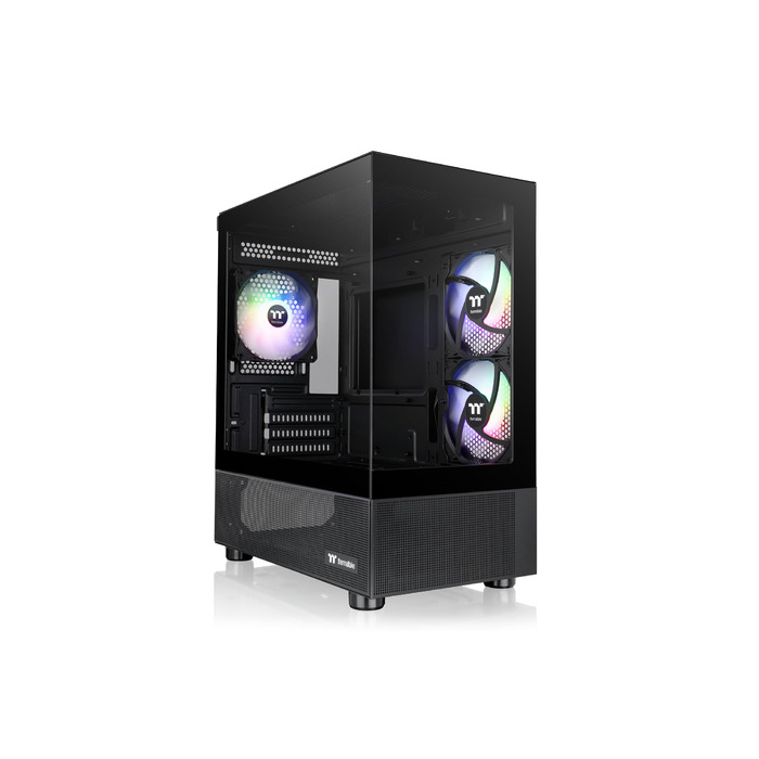 Корпус Thermaltake View 170 TG ARGB Micro-Tower – скло, 3 вентилятори ARGB, підтримка 240/280мм радіатора, чорний
