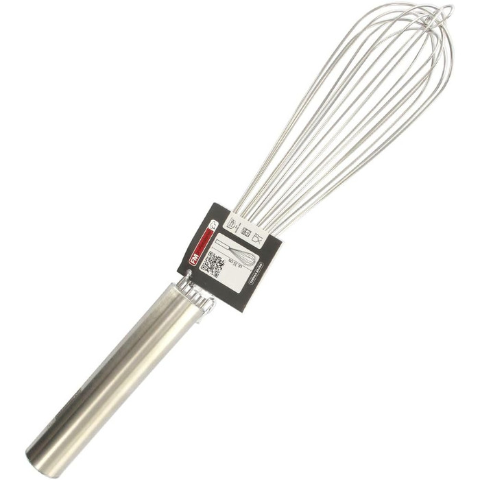 Віночок кухонний FMprofessional 21888, нержавіюча сталь, 35 см, сріблястий - для збивання кремів, яєць та соусів