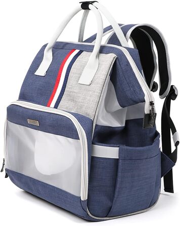 Рюкзак для котів та маленьких собак Galatée, зручний та дихаючий, для подорожей, хандеру та кемпінгу (блакитний)