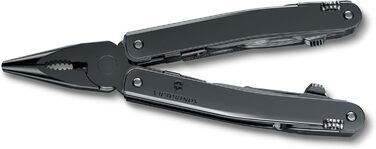 Мультитул Victorinox Swiss Tool Spirit MXBS: 24 функції, з плоскогубцями, викрутками, відкривачкою для консервів, чорний, з нейлоновою сумкою
