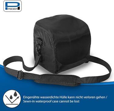 Чохол для камери Pedea Essex: DSLR/SLR/Mirrorless, з дощем. Розмір M, сірий