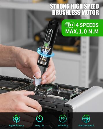Електрична викрутка 36 в 1, міні-набір, акумуляторна викрутка з бітами H4, H6.3, 4 моменти, 1500mAh, інструмент для ремонту телефонів, окулярів, годинників, ноутбуків GS-Y08
