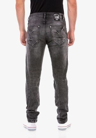 Чоловічі джинси Cipo & Baxx Modern Denim, антрацит (34W/34L) | Стильні джинси для міста та відпочинку