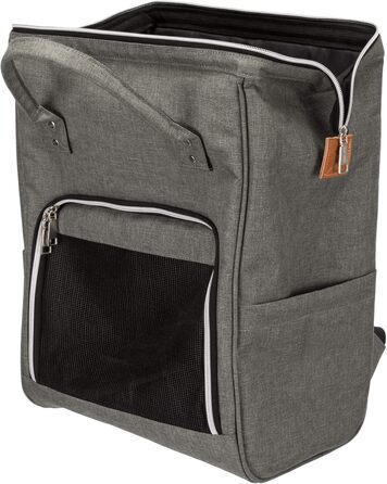 Рюкзак для собак TRIXIE AVA з металевим каркасом - відкривається зверху та спереду - з кишенями - коротка шлейка - знімна підкладка - 32 x 42 x 20 см - до 10 кг