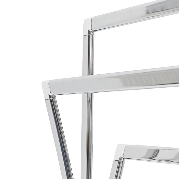 Relaxdays Towel Rack Stainless Steel 3 Bars