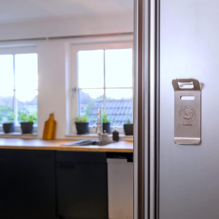 Ivalio Magnetic Bottle Opener | Strong Magnet Bottle Opener | Wall & Refrigerator Mounting | magnetic bottle opener | bottle opener