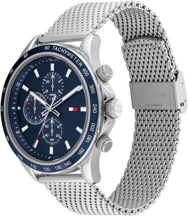 Годинник чоловічий Tommy Hilfiger аналоговий кварцовий синій на браслеті