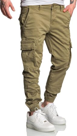 Чоловічі штани карго чинос джинси Herren R7020 оливкового кольору, розмір 33W