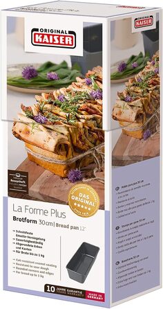 Форма для випікання хліба KAISER La Forme Plus 30 см, емальована, чорна