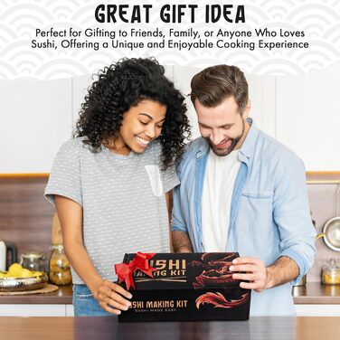 Набір для приготування суші: бамбуковий килимок, ролик-базука, DIY для дому, органічний USDA