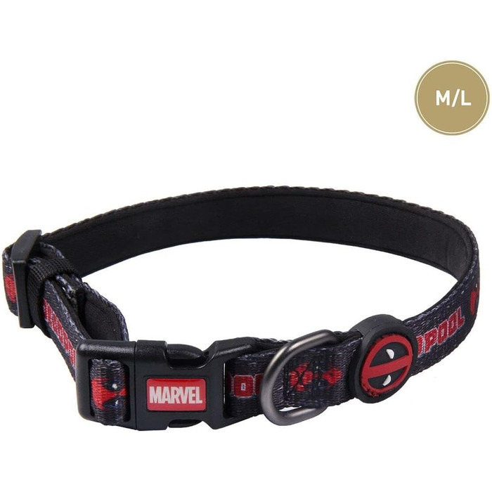 CERDÁ Life's Little Moments: Ошийник для собак Deadpool | Ліцензійна продукція Marvel Comics, багато кольорів