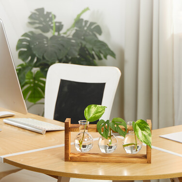 Relaxdays Reagent Tube Vase with Stand