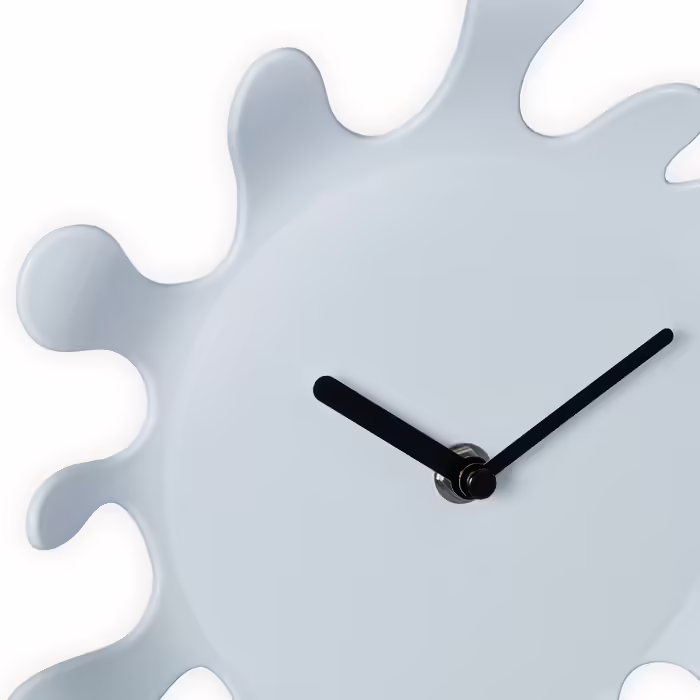 Relaxdays White Wall Clock Color Splash