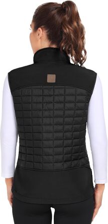 Жіноча тепла безрукавка Little Donkey Andy Puffer Weste для хайкінгу, подорожей та бігу. Чорний колір.