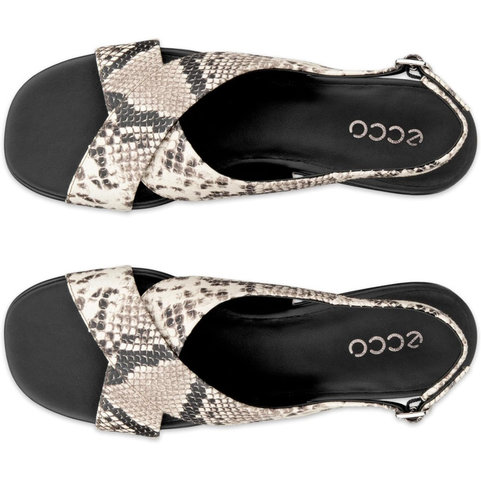 Босоніжки жіночі ECCO Sculpted Alba 25 Slingback, 40-41 EU, темно-глиняний колір, принт під змію