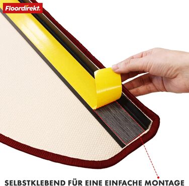 Набір килимків для сходин Floordirekt Via Veneto (15 шт.) з дизайном 