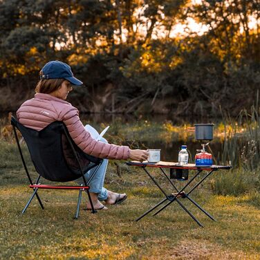 Складний стіл Naturehike Ultraleight - компактний, портативний для кемпінгу, туризму та саду, чорний