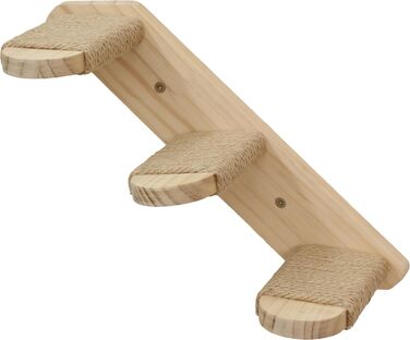 Гамак для котів Kerbl Timber (натуральний/тауп, 38 x 33,5 x 16 см, до 6 кг), м'який плюш, для кріплення на стіну, знімний чохол, іграшка для котів, аксесуари для тварин