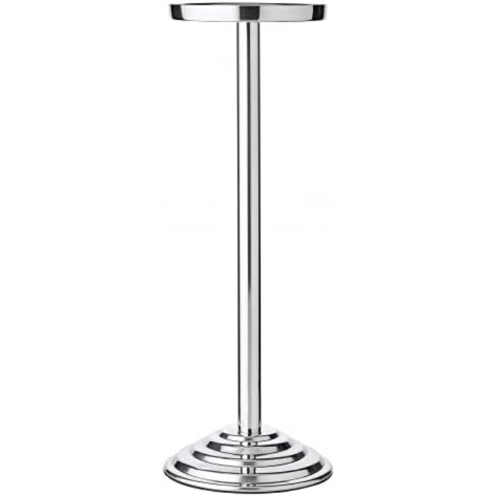 EDZARD Wine Cooler Valencia made of Stainless Steel - Bottle Cooler, Champagne Cooler including Stand - Drink Cooler for 1 Bottle - Bowl for Wine, Sparkling Wine & Ice Cubes - Hammered Wine Cooler with Handles