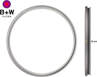 Фільтр захисний B&W 49mm T-Pro (Ультратонкий, MRC Nano) - Преміум якість