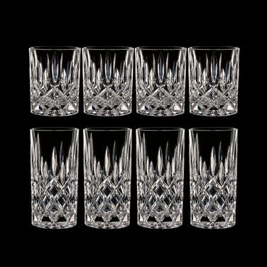 Spiegelau & Nachtmann Nobelesse Set - 4 Whiskey Glasses + 4 Highball Glasses, 40037622, Transparent