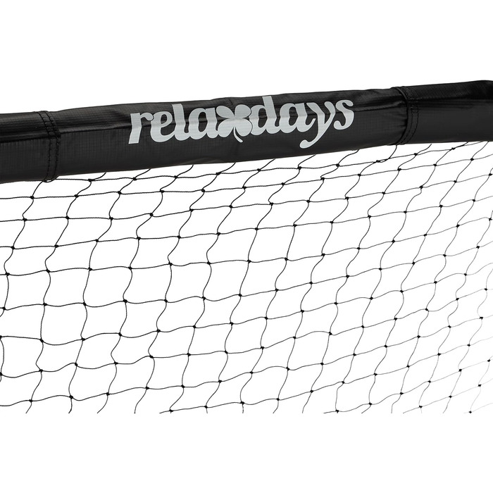 Relaxdays Soccer Goal for Kids & Adults - Garden Training Goal, Steel, 120x180x60 cm, Black