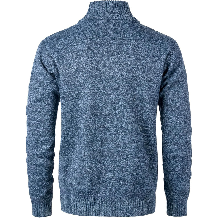 Чоловічий кардиган з флісовою підкладкою: стильна в'язана куртка, спортивна куртка, зимова куртка C-dunkegrau (L, C-blau)