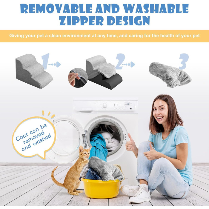 Сходинки для собак Couleeur 3 ступені: зручні та портативні для літніх та поранених тварин