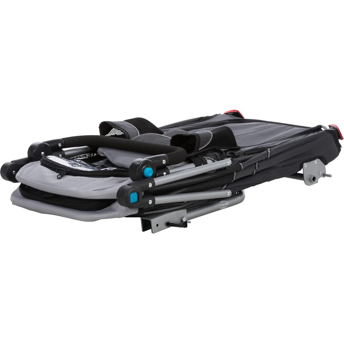 Тріксі Велосипедна переноска для собак, 54 x 60 x 85 см, до 30 кг, відбиваючий матеріал, швидке складання, з подушкою та повідком, з кріпленням - 12798