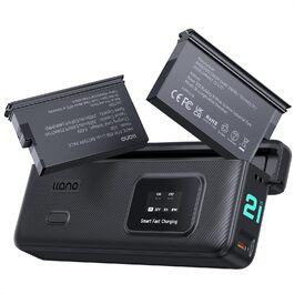 Зарядний пристрій llano AC2 30W Hub для Insta360 X5 з двома акумуляторами 2500mAh, 3 слоти PD, LED-індикація