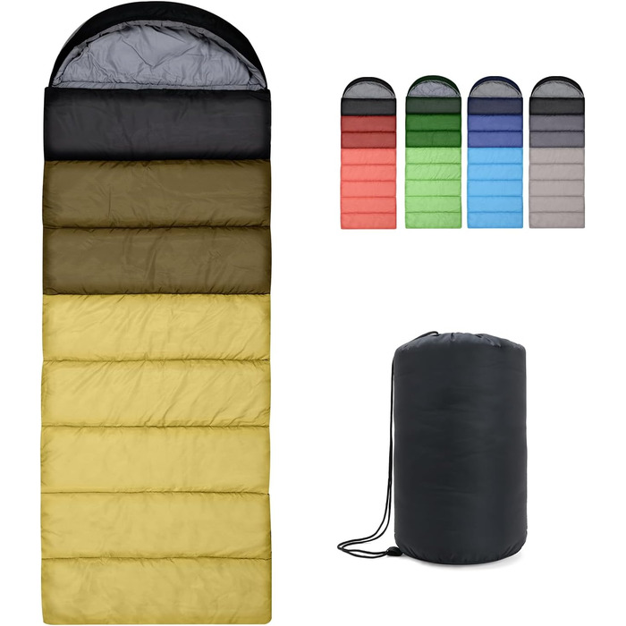 Сплячий мішок Outplea Outdoor 3-4 сезони, водонепроникний, легкий, 220*80 см, для дорослих та дітей, кемпінг, подорожі, туризм