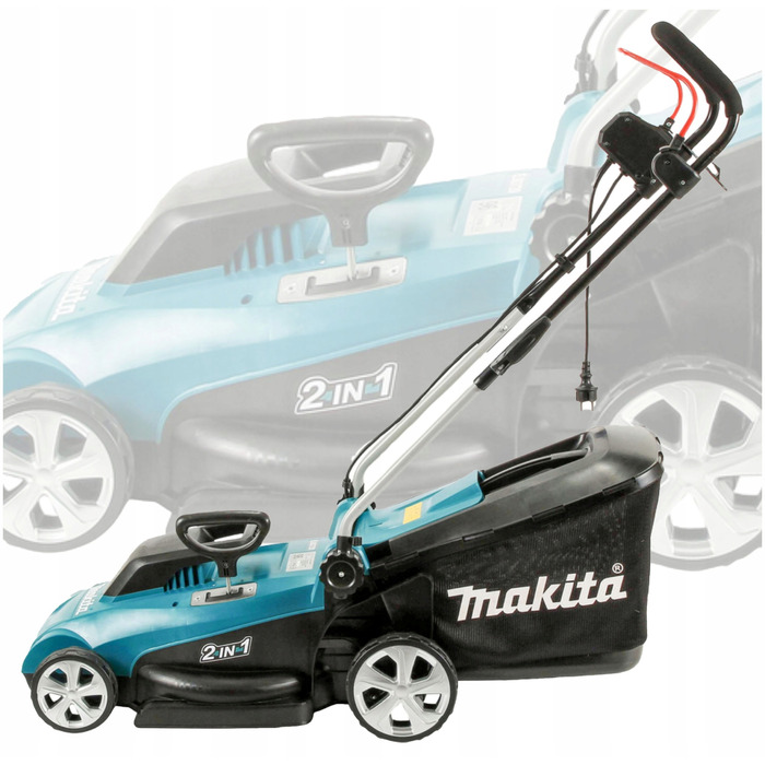 Електрична газонокосарка Makita ELM3720, 1400 Вт, 37 см