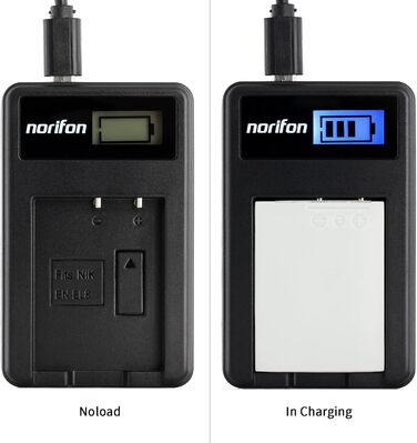 Зарядний пристрій USB EN-EL8 для камер Nikon Coolpix S52c, P1, P2, S1, S2, S3, S5, S50, S50c, S51, S51c, S52, S6, S7, S7c, S8, S9 (з LCD дисплеєм)
